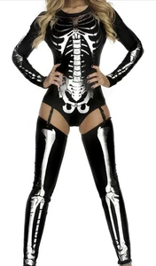 Ford Play Kostüm sexy Damen schickes Skelett Kostüm Größe Small - Bild 1 von 5