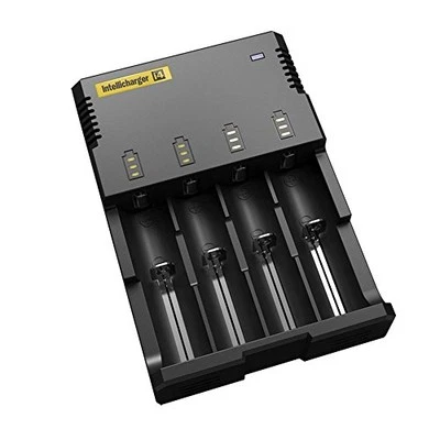 Nitecore Intellicharger New I4 V2 Universal 4 Channel Li-Ion Ni-Cd Ni-MH Smart - Image 1 of 4