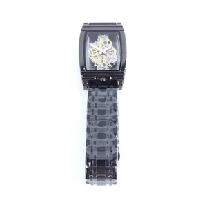 BINBOND Mens Tonneau Watch Stainless Steel Hollow Waterproof Quartz Wrsitwatches - Picture 1 of 4