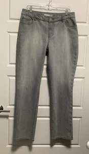 Pantalones de mezclilla elásticos gris platino CHICO’S para mujer talla 2 - Imagen 1 de 8