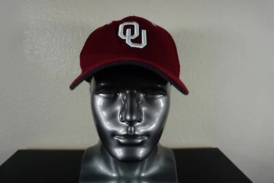 Gorra Oklahoma Sooners Adulto 7 1/4 Granate Ajustada Logo Colegiata Universidad Foto 1 de 4