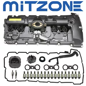 Fits BMW E70 E82 E90 E91 X3 X5 128i 328i 528i Z4 Valve Cover w/ PCV HOSE & CAP - Picture 1 of 8