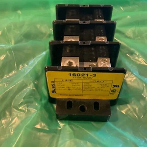 Bussmann 16021-3 Power Distribution Block, 3 Pole, 175 Amp, 600Vac/600Vdc - Picture 1 of 6