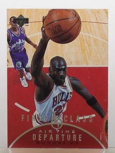Chicago Bulls 1997-98 cubierta superior Michael Jordan Air Time #AT10 primera clase - Imagen 1 de 3