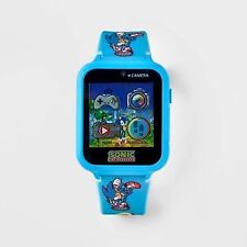 Sonic The Hedgehog Interactive Blue Watch Touch Screen W/ Camera Games More E9