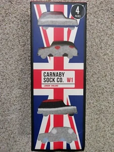 Carnaby Sock Co. Caja de calcetines Dress Crew 4 pares para hombre 8-12 - Imagen 1 de 5