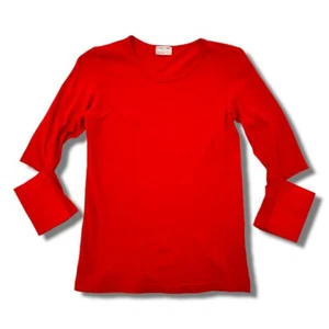 Vintage 90s Helmut Lang Designer Womens Top Medium 1996 Italy Red - Picture 1 of 12