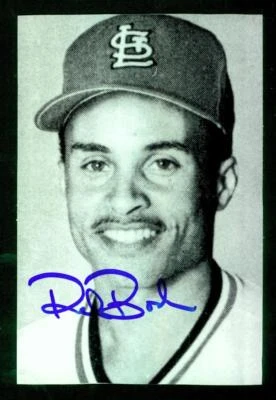 #1240, 4" x 6" Photo Card, Signed-Autographed, Rod Booker, Cardinals - Image 1 of 2