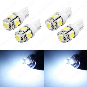 4 x Xenon White LED License Plate Light Bulbs 168 194 2825 T10 W5W For Chevrolet - Picture 1 of 5