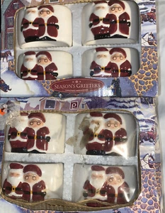 Publix Santa And Mrs Santa Napkin Rings New In Box Never Used Free Shipping - Picture 1 of 2