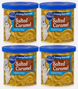Pillsbury Creamy Supreme glaseado de caramelo salado 16 oz (paquete de 4) - Imagen 1 de 2