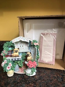 Hamilton Collection Kittens in the Plants 1996 Knick Knack Kitty Cats Yencho - Imagen 1 de 6