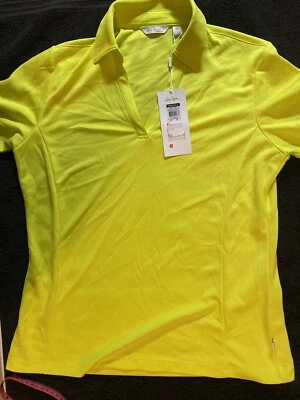 Camisa polo de golf Lady Hagen talla M verde lima manga corta Foto 1 de 4