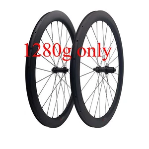 Ruedas de disco de carbono 28 mm de ancho 12 mm buje de bloqueo central sistema de trinquete 36T bicicleta de grava - Imagen 1 de 8