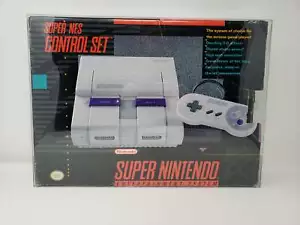 BOX PROTECTOR FOR SUPER NINTENDO - SNES CONSOLE CONTROL SET CLEAR PLASTIC CASE - Bild 1 von 4