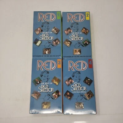 The Best Of Red Skelton 4-Pack (VHS, 2000, 4-Tape Set) New Factory Sealed Great  - Image 1 of 4