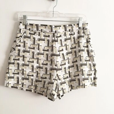 Pantalones cortos para mujer Equipment Jeannine geométricos forrados de lino multicolores talla 4 $250 Foto 1 de 4