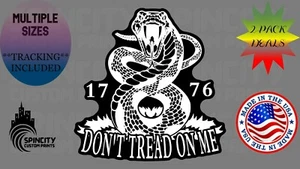 Calcomanía de vinilo Tread on me para ventana de coche Gadsden 1776 pegatina para computadora portátil NUEVO - Imagen 1 de 11