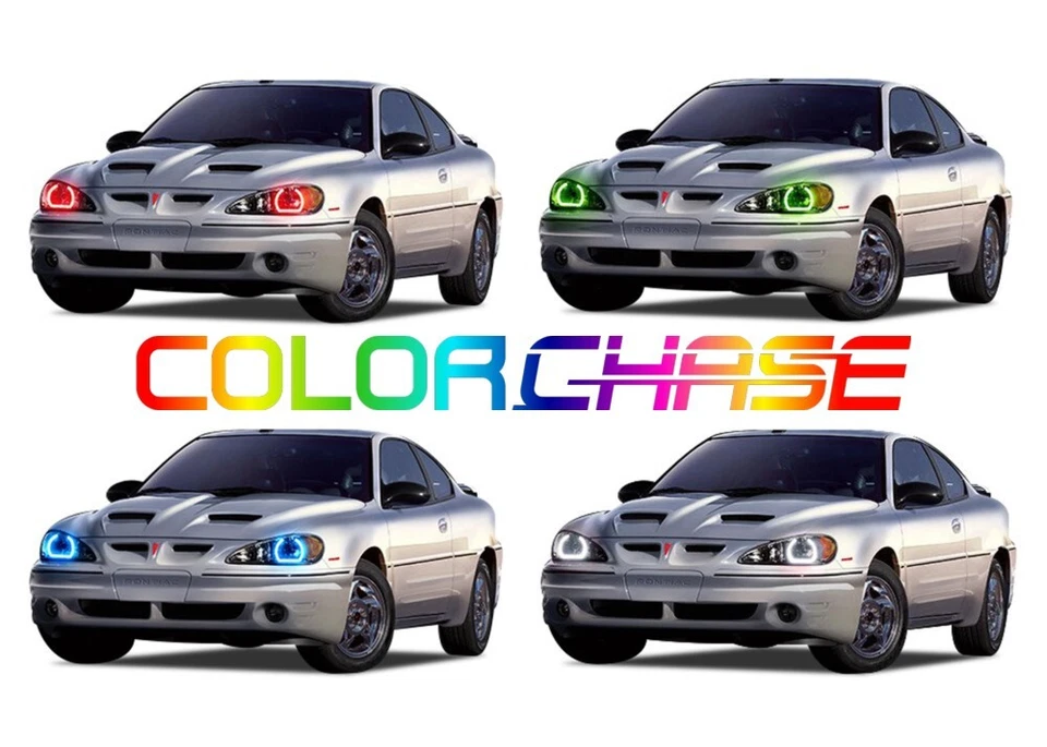 Kit de halo de flujo de faros LED de persecución de color para Pontiac Grand Am 95-05 Foto 1 de 4