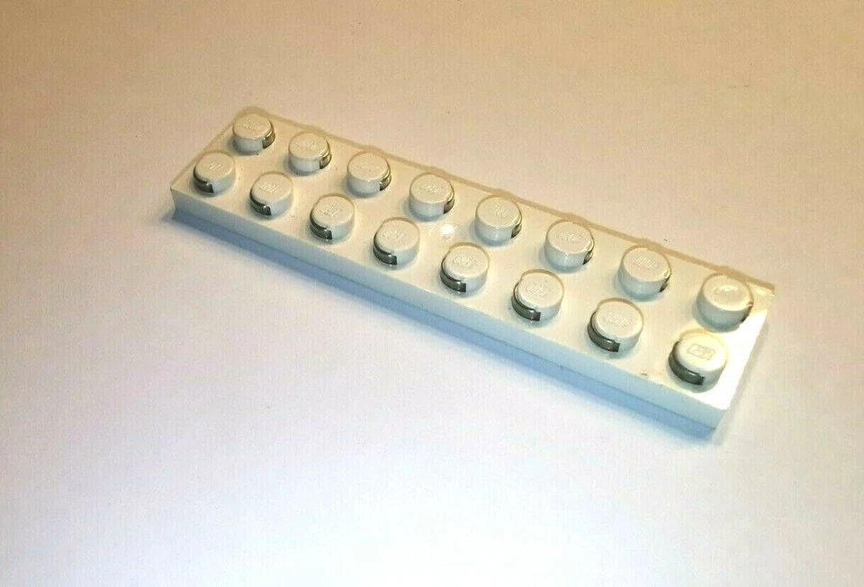 LEGO® Technic Technik 1 Stück Kontaktplatte Leiterplatte 9V weiß 2x8 #4758 - Bild 1 von 1