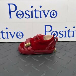 Buscemi 50MM Baby Scarlet Velvet Sneakers Shoes US 2 EU 17 New