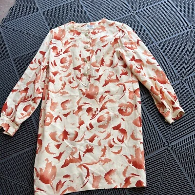 De Colección 80' Bill Blass Manga Larga Túnica Top o Mini Vestido Grande Mod Hecho en EE. UU. Foto 1 de 4