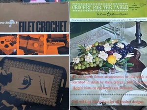 2 Vintage Coats Booklets Crochet for the Table & New Designs in Filet Crochet - Picture 1 of 11