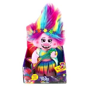 Trolls World Tour Dancing & Singing Poppy Plush Doll Plays Just Wanna Have Fun