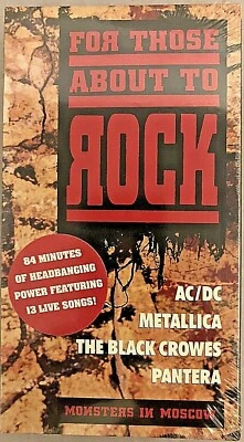 New "For Those About to Rock" VHS Live in Moscow AC/DC, Metallica, Pantera 1991 - Image 1 of 2