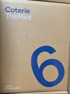 Coterie The Pant Size 6 Total 92 Diaper Pants Pack Of 4 Sealed Box - Picture 1 of 1