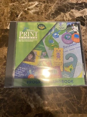 NEW SEALED CD ROM DISNEY Pixar Bug's Life Print Studio Program Handbook - Image 1 of 4
