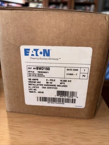 Eaton BW2150 Hauptschutzschalter 150 Ampere 2 polig 120/240V 10kA Neu - Bild 1 von 4