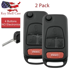 2 For Mercedes Benz ML 320 430 500 SLK 230 320 Remote Key Fob Shell Case NCZMB1K - Picture 1 of 8