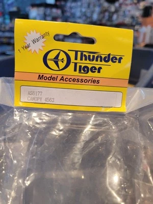 Thunder Tiger AS6177 Clear Canopy for 4563 Staudacher S-300 60 size RC Aircraft. - Image 1 of 4