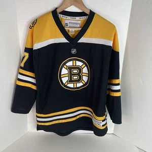 Torey Krug Boston Bruins Hockey Jersey, Youth L/XL, #47 Reebok, Giallo/Nero - Foto 1 di 8