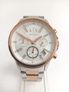Armani Exchange AX4331 Chronograph Watch Two-Tone Stainless Steel Working - Picture 1 of 13