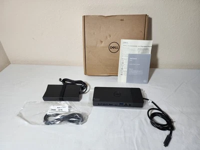 Estación de acoplamiento Dell WD19S-130W con cable USB 3.2 Gen 2 tipo C - negra - caja abierta Foto 1 de 4