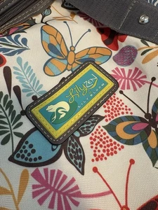 Lily Bloom Lilyzen Duffel Butterfly Paradise Overnight Bag, Adjustable Strap - Picture 1 of 22