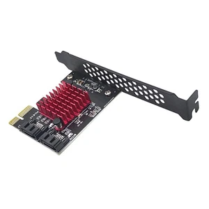 Carte Pci-Express 2 Ports Pci-E 1x Gen3 vers SATA3.0 Jmb582 Puce pour HDD - Photo 1/5