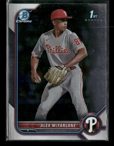 2022 Bowman Chrome #BDC-117 Alex McFarlane Chrome Philadelphia Phillies - Picture 1 of 2
