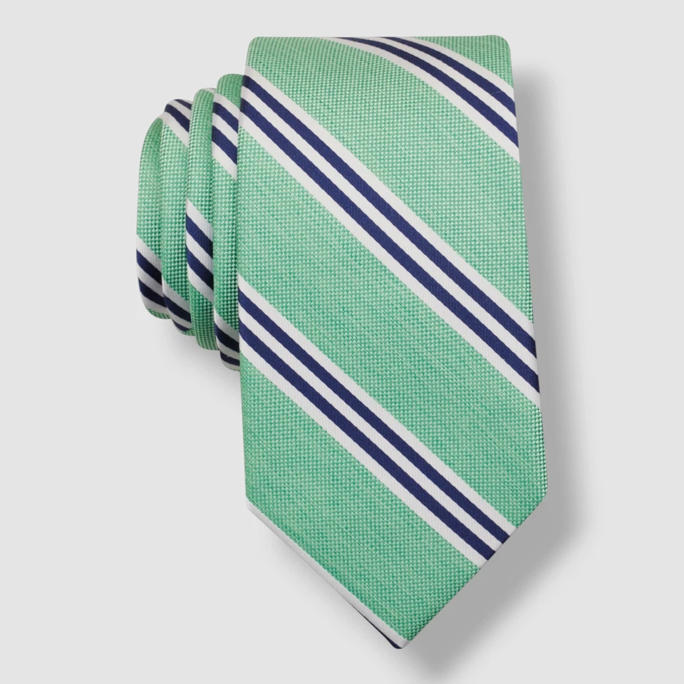 Corbata para hombre Nautica verde sentina a rayas talla 58X3,0 Foto 1 de 1
