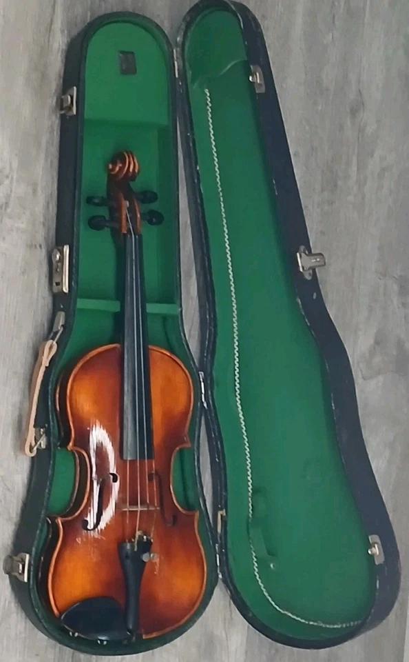 老式老式右手,4弦,小提琴/小提琴带盒,无裂缝,无弓 — 第 1/4 张图片
