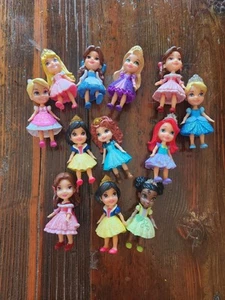 Disney First Toddler Princess 3” Mini Figure Dolls Lot Of 12 Ariel Frozen - Picture 1 of 5