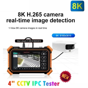 8K CCTV IPC Tester IPC1910 8MP AHD CVI TV CCTV Tester Monitor HDMI VGA Input - Picture 1 of 9