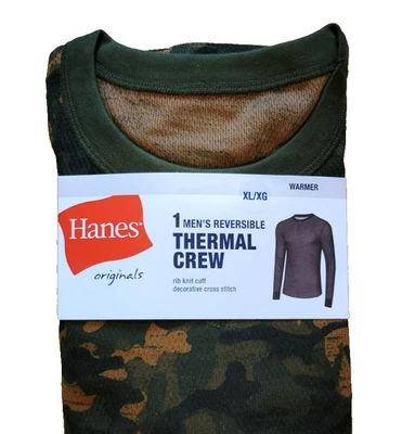 Camisa Top Térmica Hanes Capa Base Larga John Camuflaje Waffle XL NUEVA Foto 1 de 3