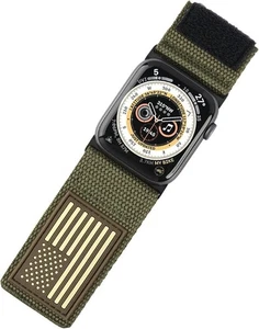 Tefeca Fortitude Series USA Flagge Ultrawide Band Kompatibel mit Apple Watch... - Bild 1 von 6