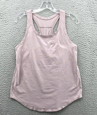 Camiseta sin mangas Lululemon For All para mujer 8 rosa espalda deportiva entrenamiento para correr Y2k Foto 1 de 3