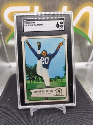 1954 Bowman #50 George Talliaferro SGC 6 Colts - Image 1 of 2