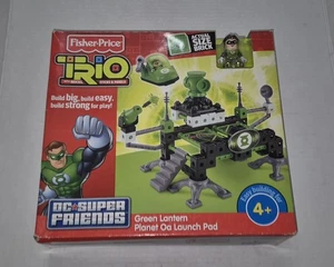 Fisher Price Trio DC Super Friends LANTERNA VERDE Planet OA Launch Pad NUOVO! - Foto 1 di 4