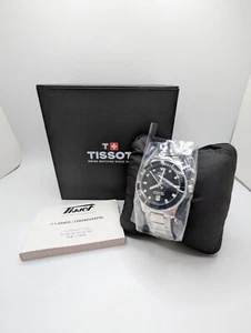 Reloj Pulsera Tissot Seastar T120410A Para Hombres Plateado Resistencia al Agua Redondo Informal - Imagen 1 de 12
